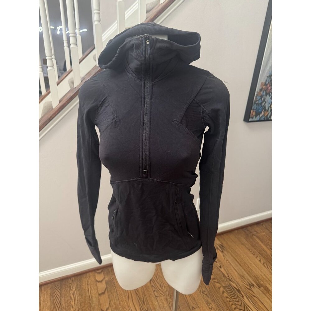 Lululemon Winter Sprinter Hoodie Jacket Black Size 2